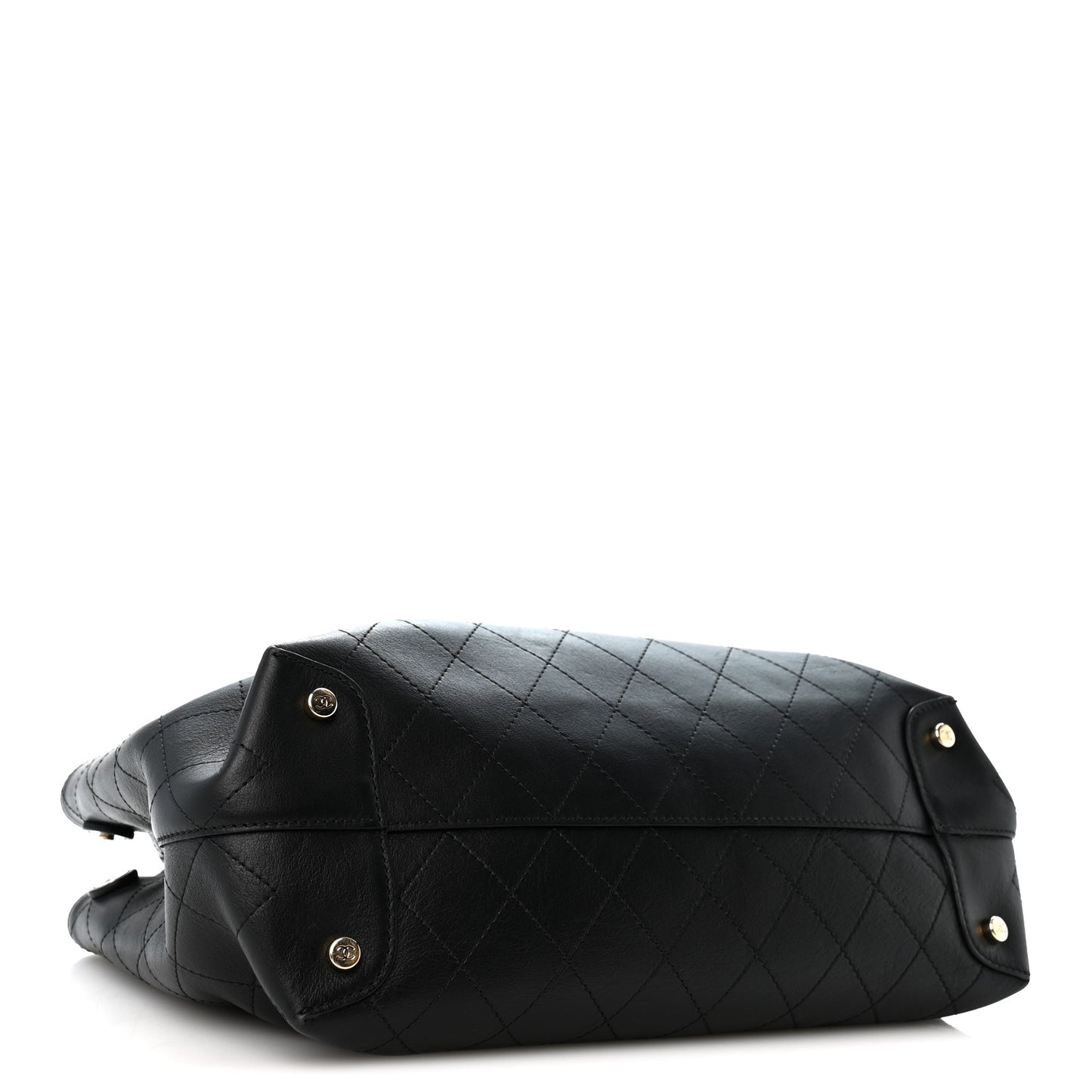 Calfskin Serial Shopper Tote Black