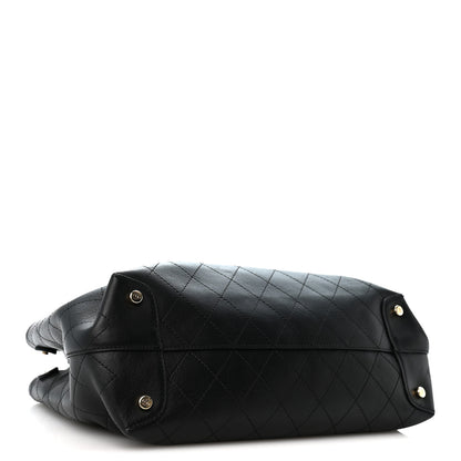 Chanel Calfskin Serial Shopper Tote Black 4 of 14