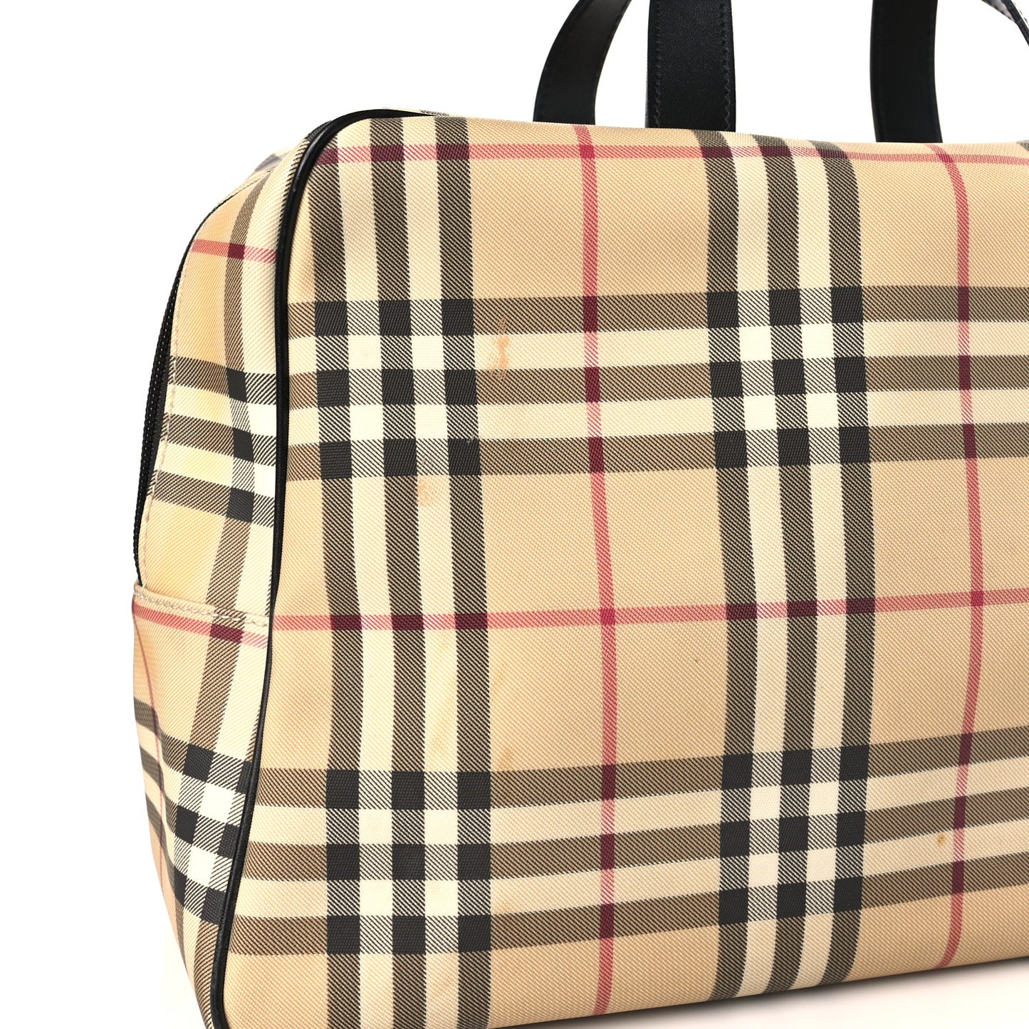 Canvas House Check Top Handle Bag