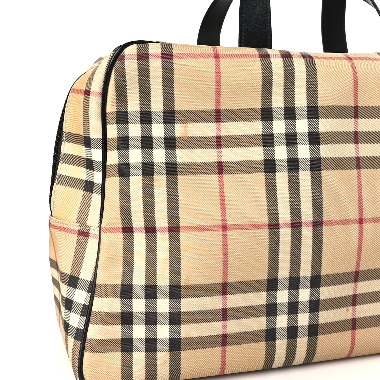 Burberry Canvas House Check Top Handle Bag 10 of 12