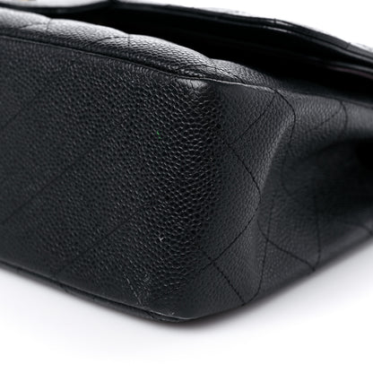 Chanel Caviar Quilted Jumbo Double Flap Black 9 of 16