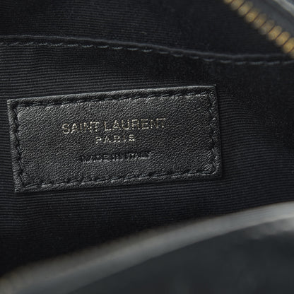 Saint Laurent Calfskin Matelasse Monogram Lou Belt Bag Black 6 of 10