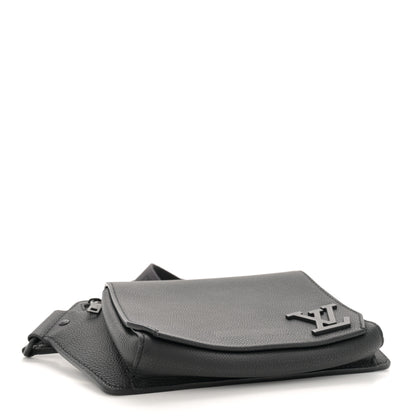 Louis Vuitton Grained Calfskin Aerogram Slingbag Black 4 of 14