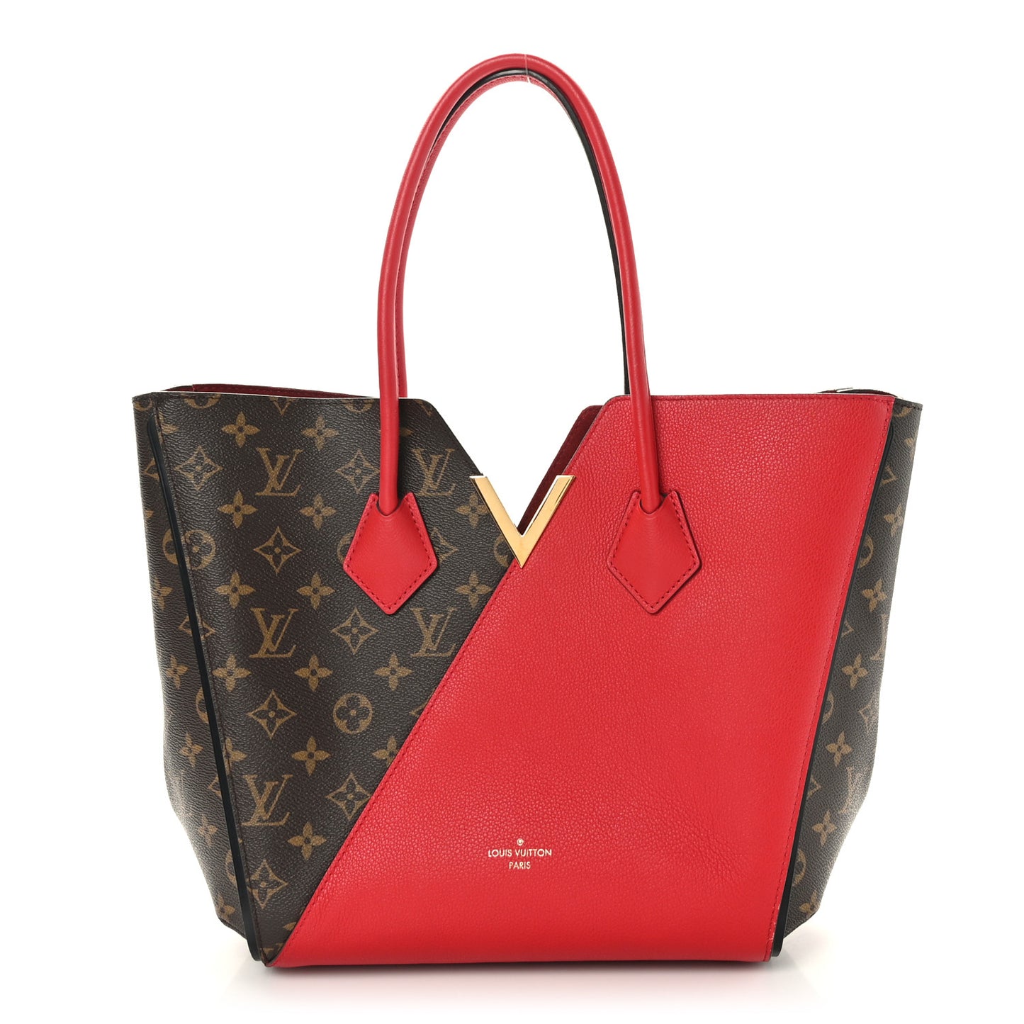 Calfskin Monogram Kimono Tote Cherry