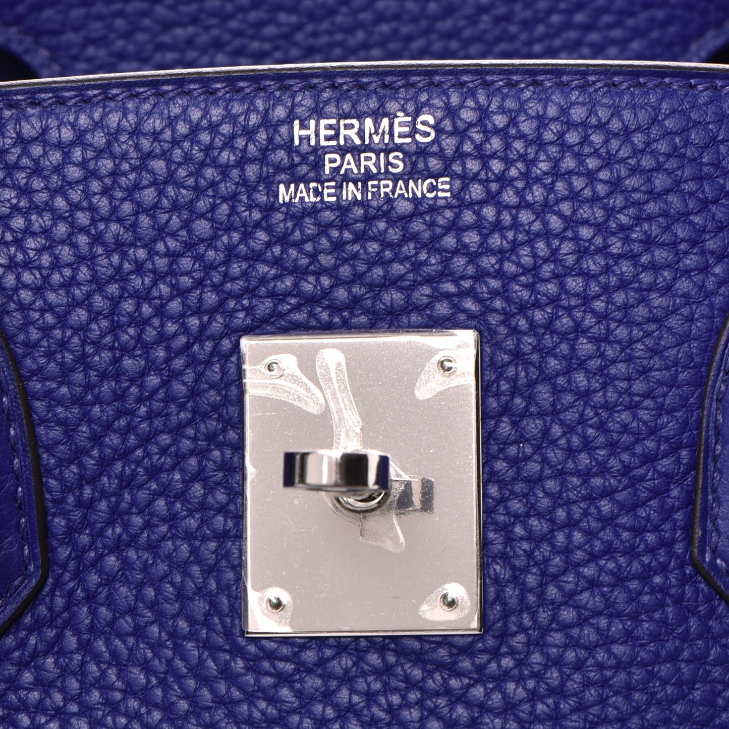 Togo Birkin 35 Bleu Electrique