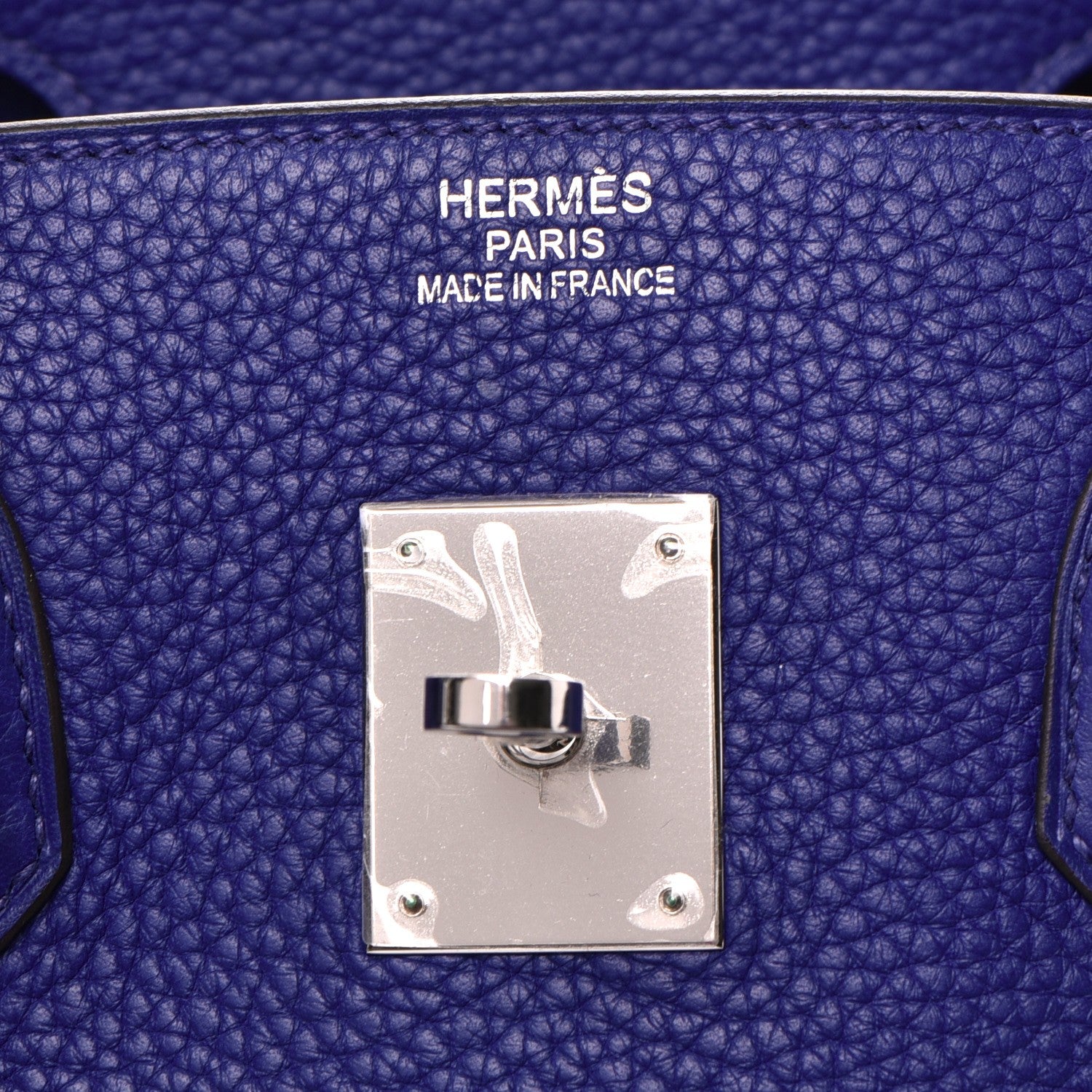Hermes Togo Birkin 35 Bleu Electrique 23 of 37