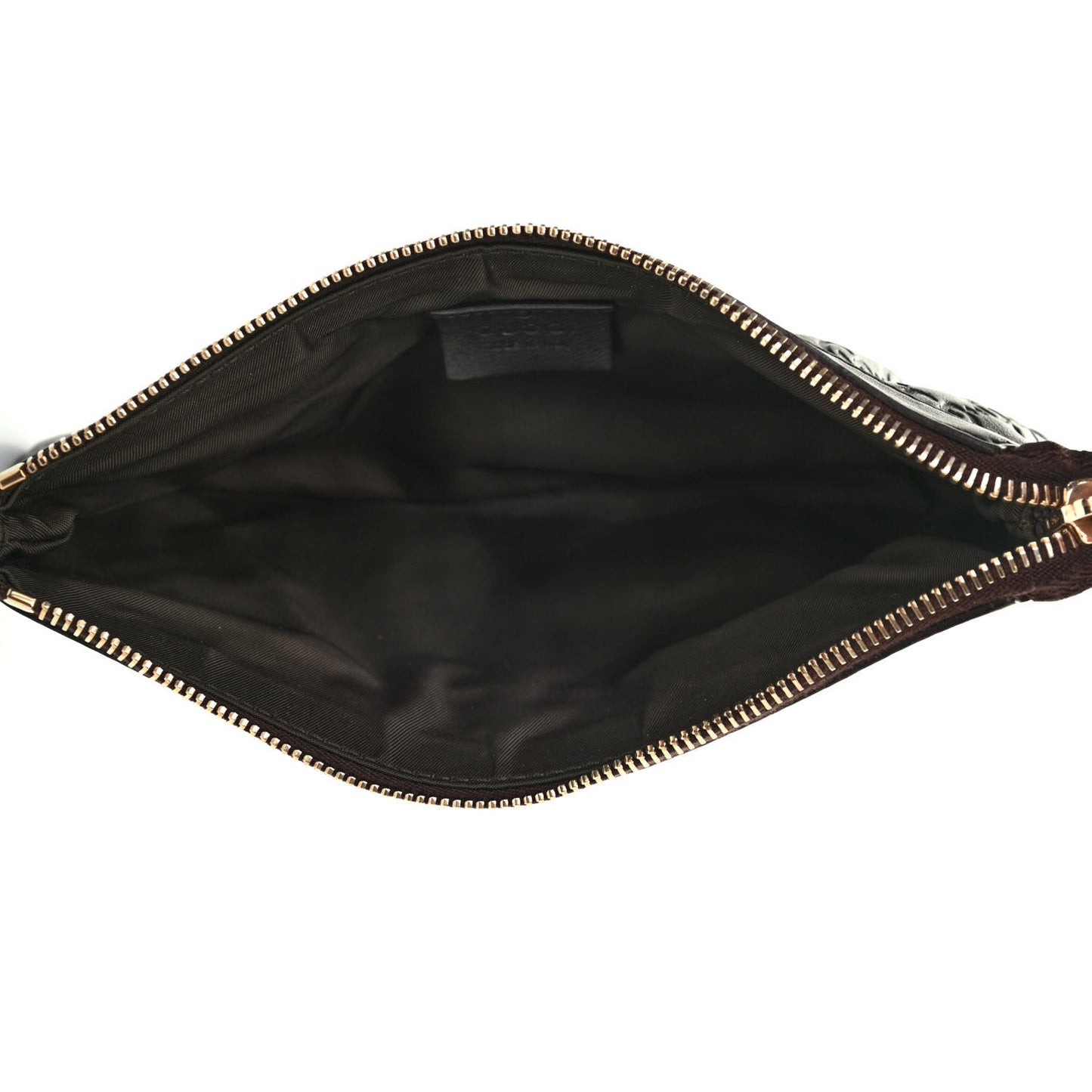 Guccissima Signature New Britt Wristlet Chocolate