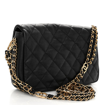 Chanel Caviar Quilted Small CC You Flap Black 3 of 10