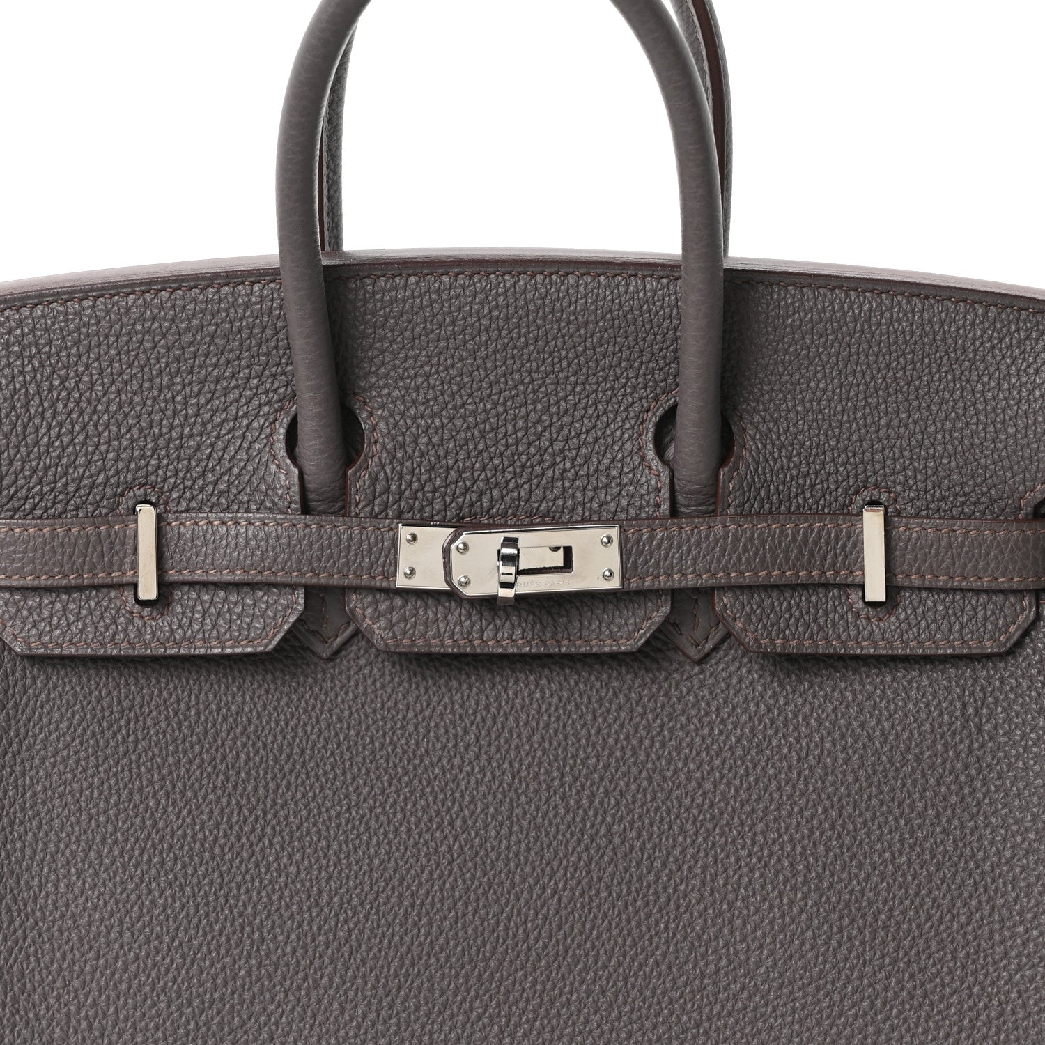 Hermes Togo Birkin 25 Etain 8 of 10