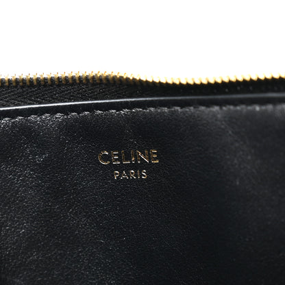 Celine Calfskin Quilted C Charm Pouch Black 6 of 8