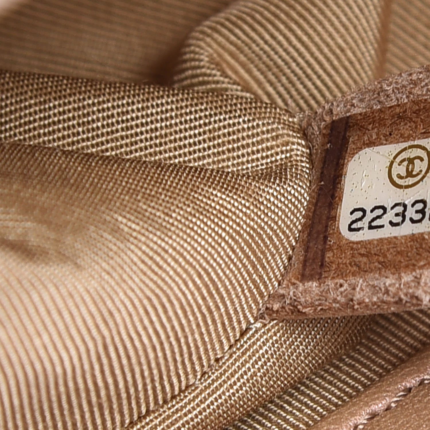 Chanel Iridescent Patent Quilted Medium Boy Flap Beige 7 of 9