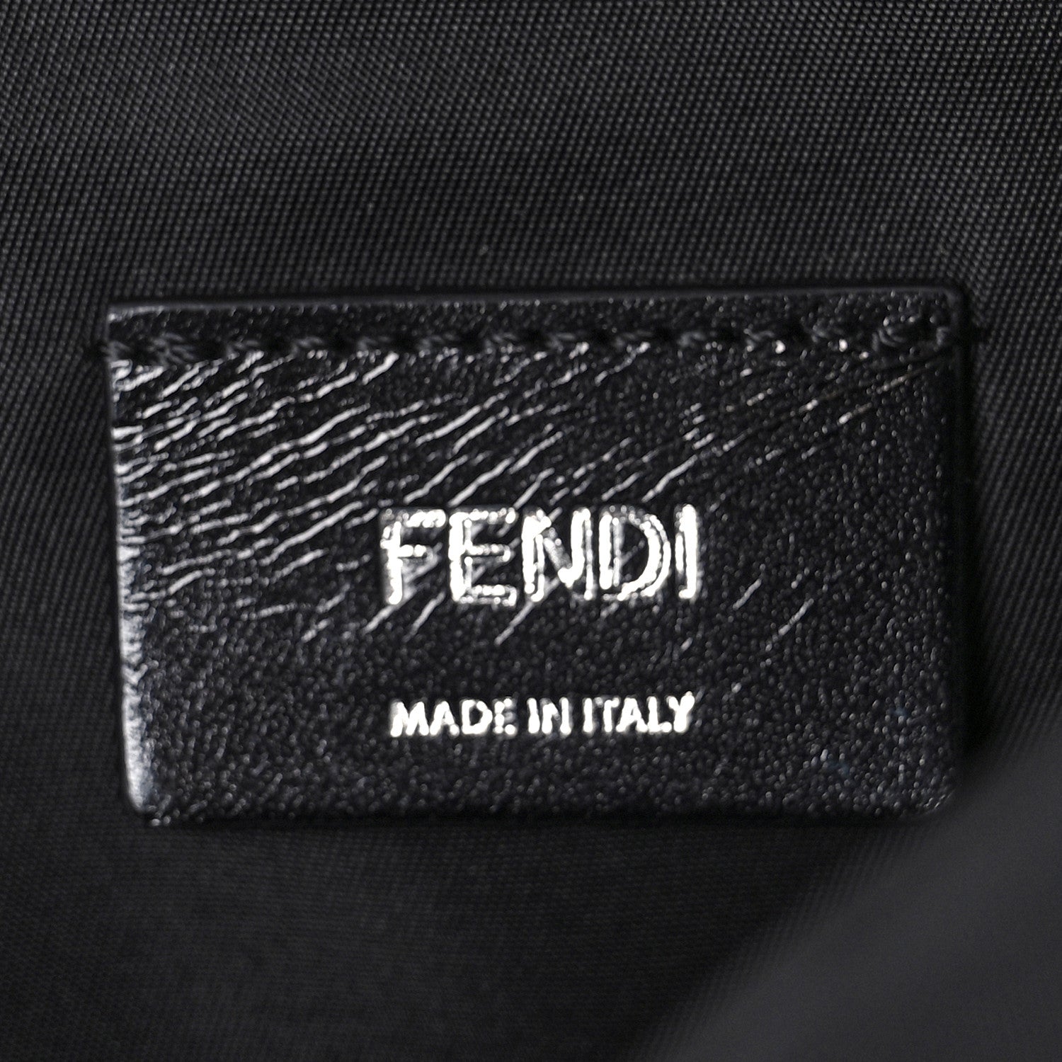 Fendi Recycled Fabric Jacquard Vitello Astro FF 1974 Medium Fendiness Backpack Asfalto Black 6 of 8
