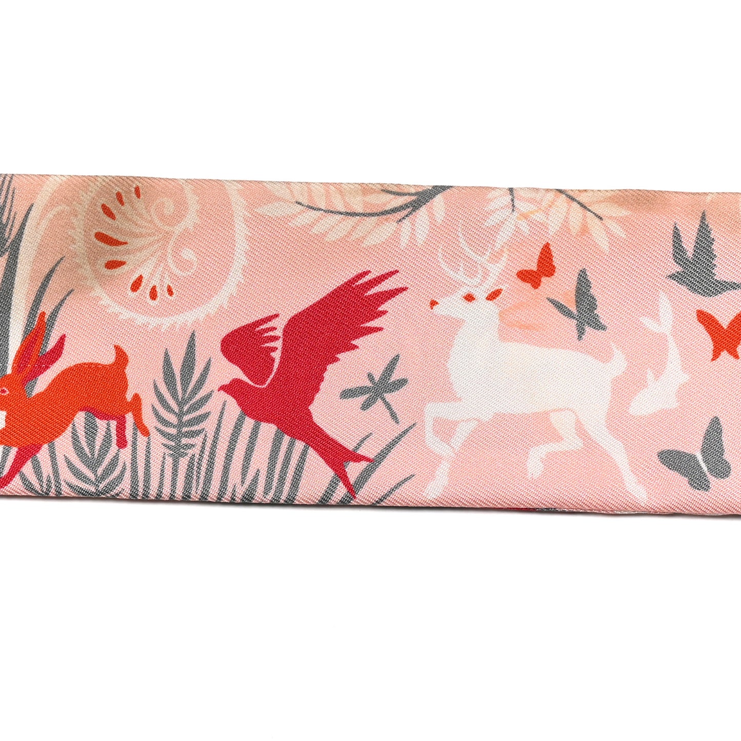Silk Le Charme D Orphee Twilly Gris Acier Rose Poudre