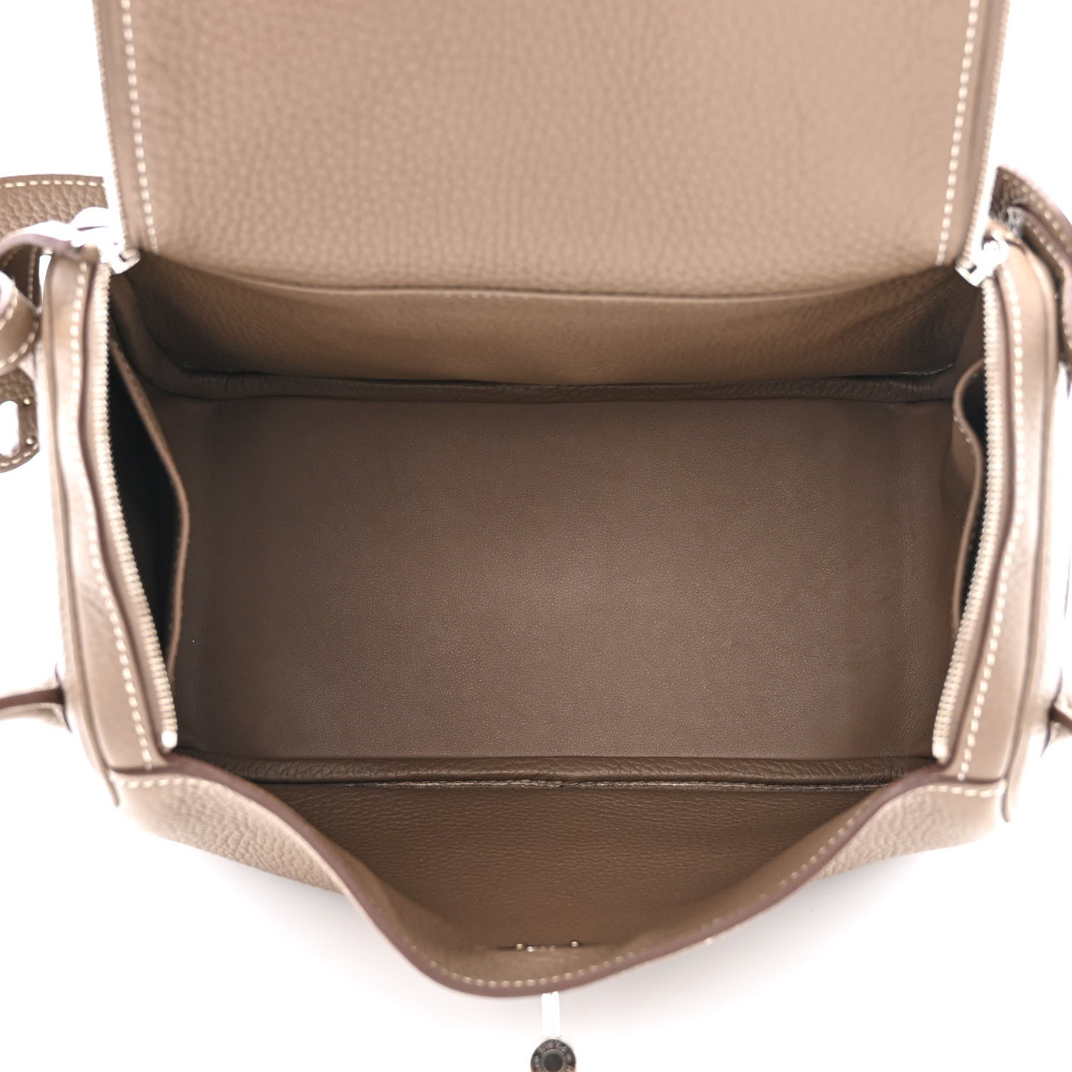 Hermes Taurillon Clemence Lindy 26 Etoupe 5 of 11