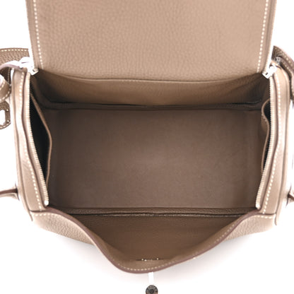 Hermes Taurillon Clemence Lindy 26 Etoupe 5 of 11