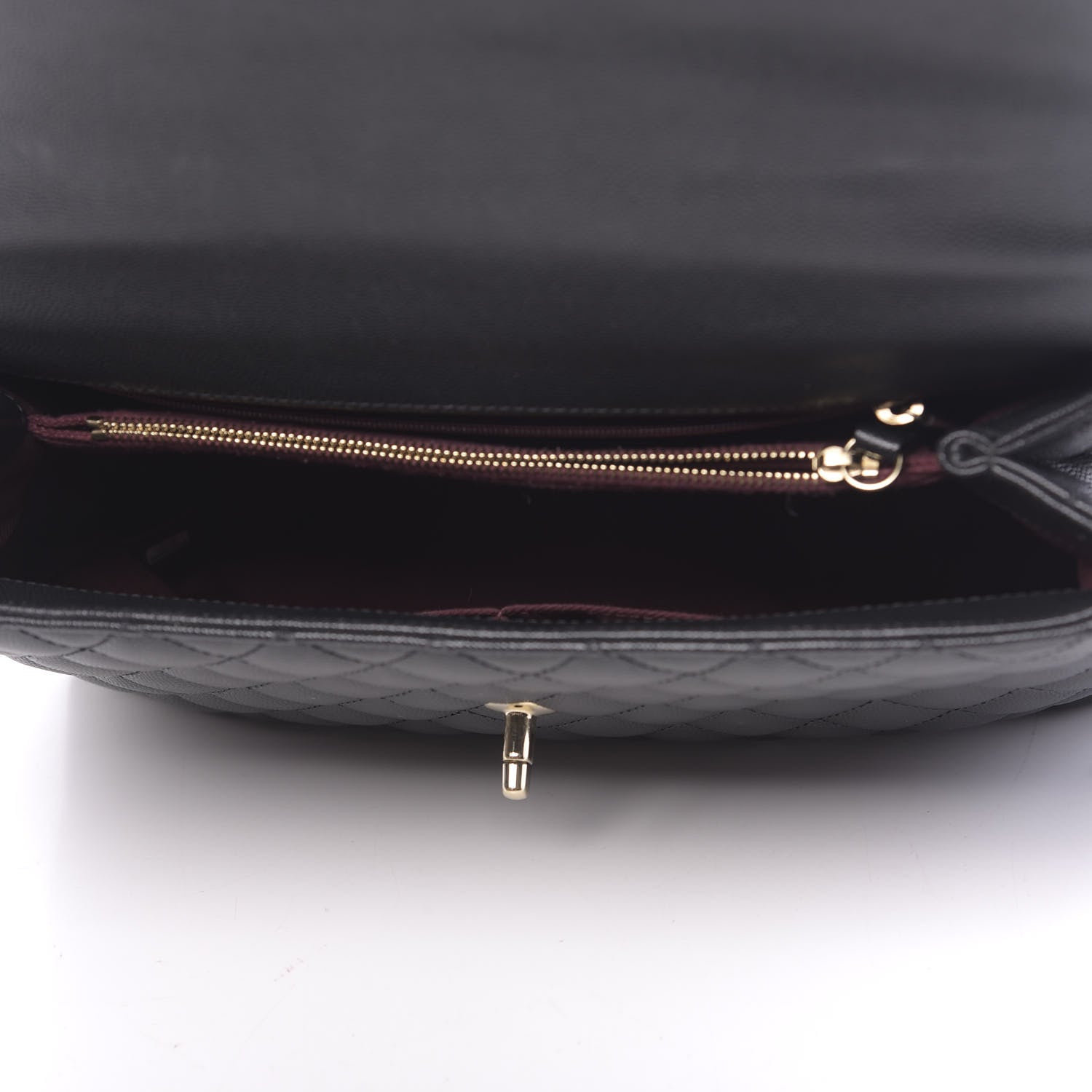 Chanel Caviar Quilted Medium Coco Handle Flap Black 5 of 11