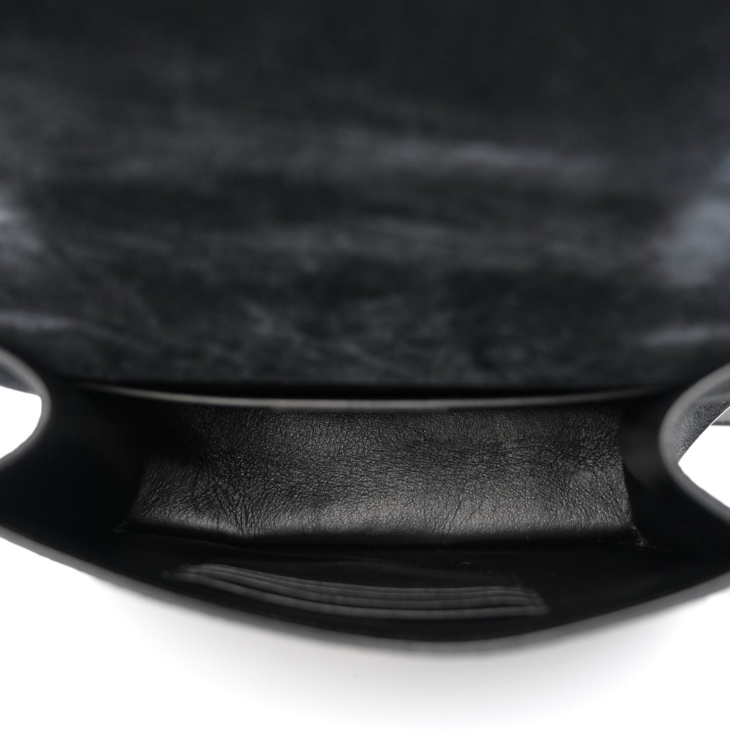 Suede Small Spontini Saddle Bag Black