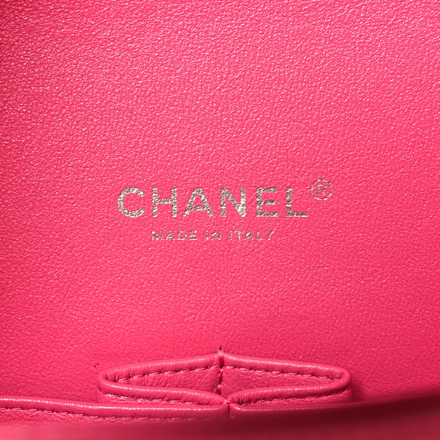 Lambskin Quilted Maxi Double Flap Fuchsia