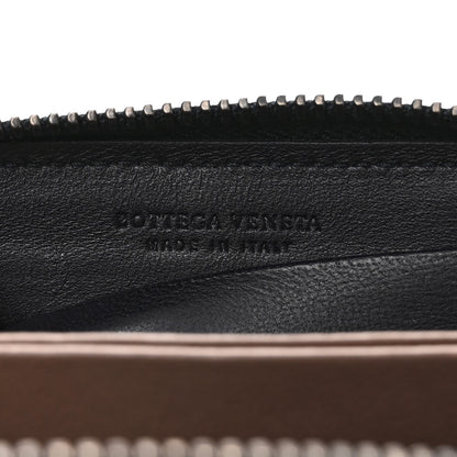Bottega Veneta Nappa Intrecciato Zip Around Card Holder Navy 6 of 6