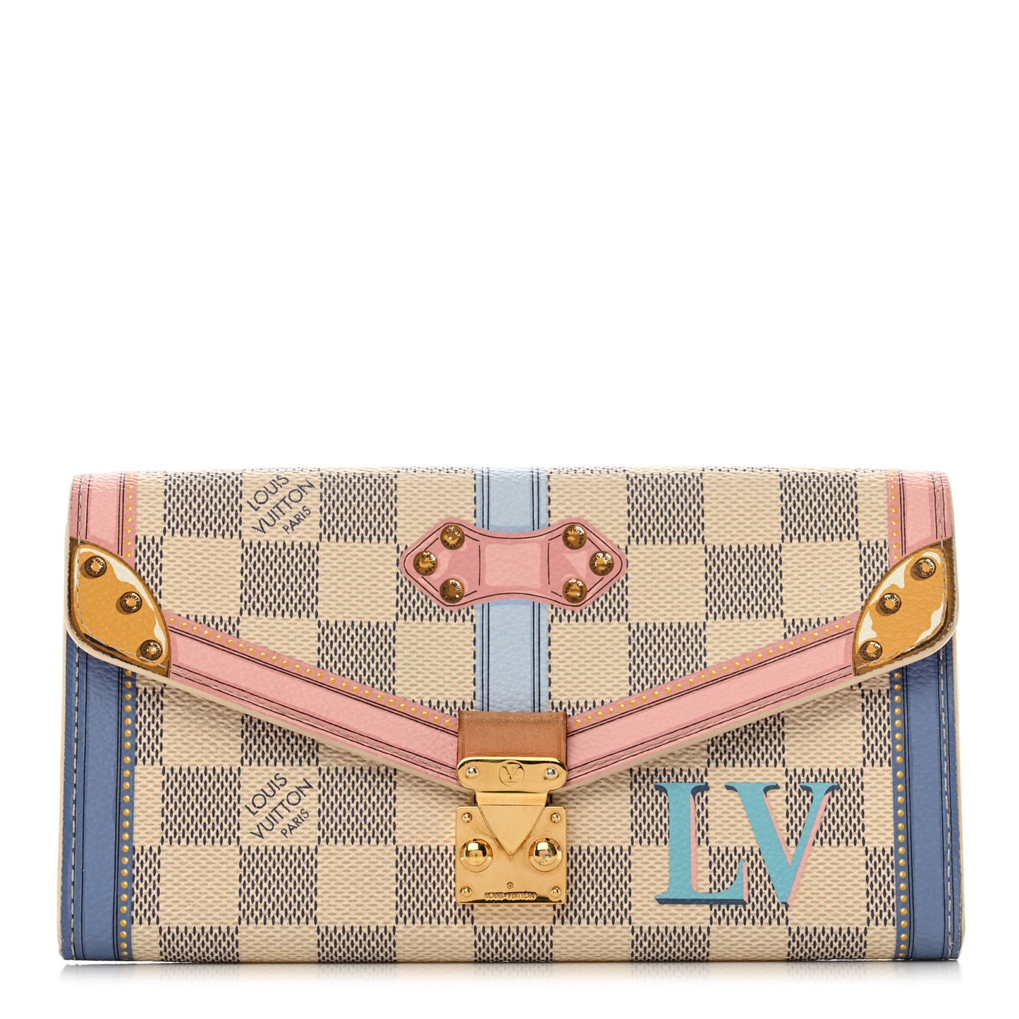 Damier Azur Summer Trunks Sarah Wallet NM