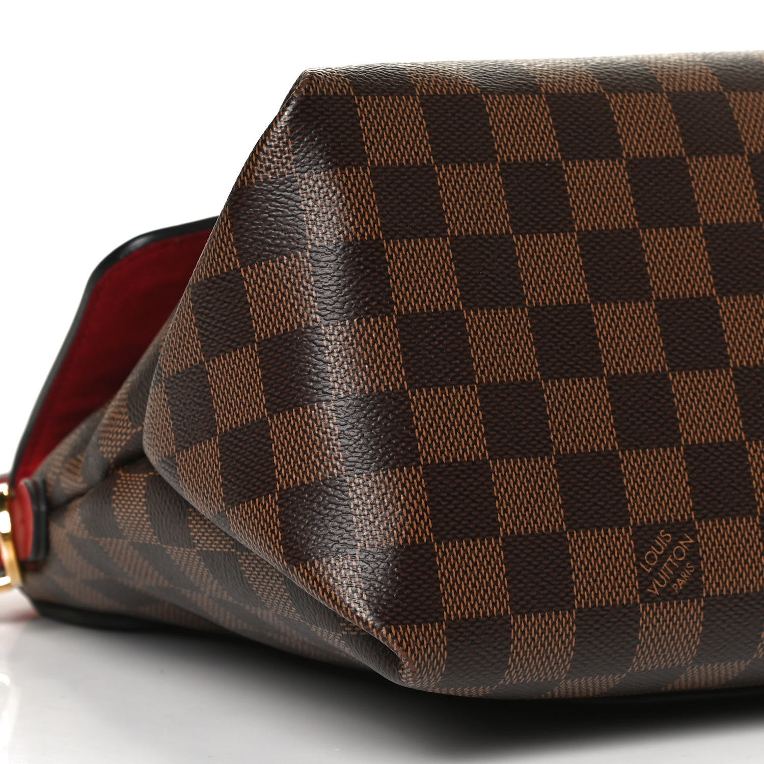 Louis Vuitton Damier Ebene Beaubourg MM Scarlet 10 of 12