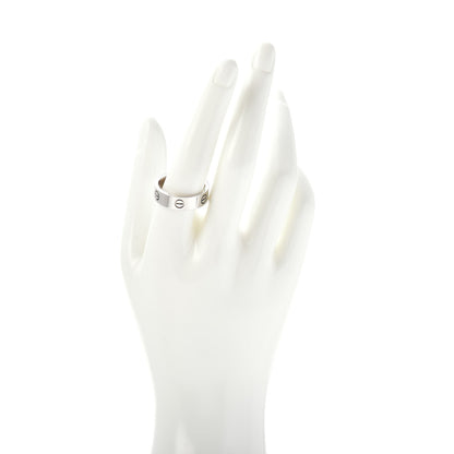 Cartier 18K White Gold 5.5mm LOVE Ring 61 9.5 2 of 4