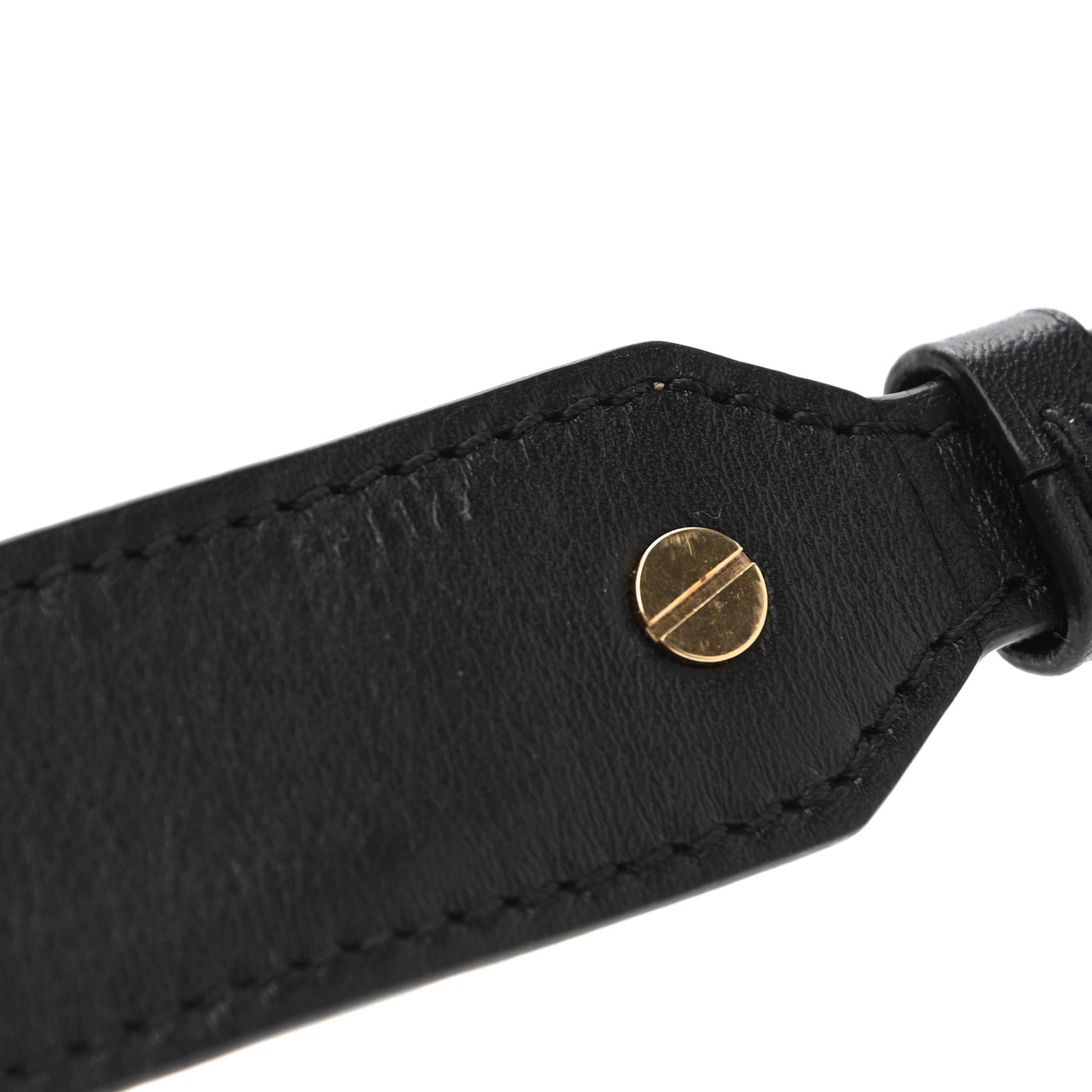 Reverse Monogram Bandouliere Shoulder Strap XL Black