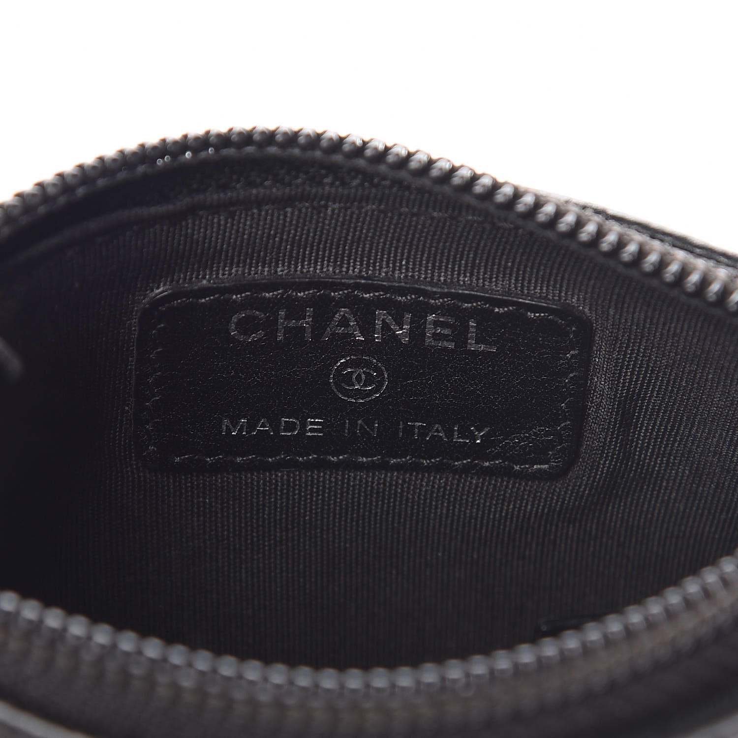 Chanel Caviar Timeless CC Coin Purse Case Black 6 of 9