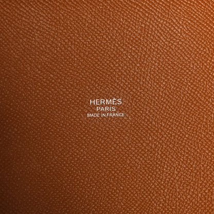Hermes Epsom Tressage De Cuir Picotin Lock 18 PM Gold Craie Black 6 of 12