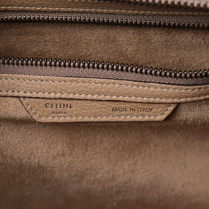 Celine Drummed Calfskin Mini Luggage Dune 6 of 12