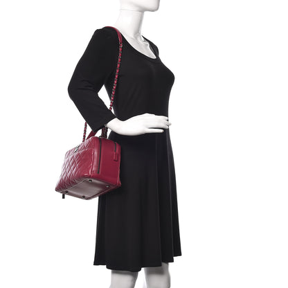 Chanel Lambskin Quilted Medium Trendy CC Bowling Bag Dark Pink 2 of 13