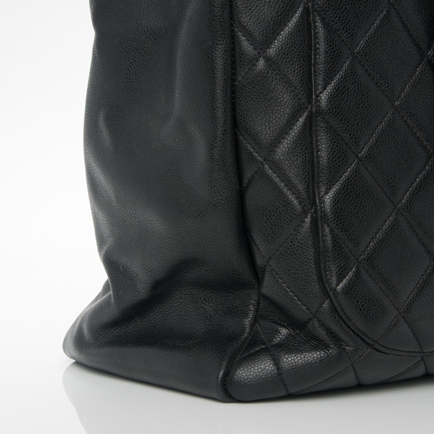 Chanel Caviar Quilted XL Grand Shopping Tote GST Dark Grey 10 of 11