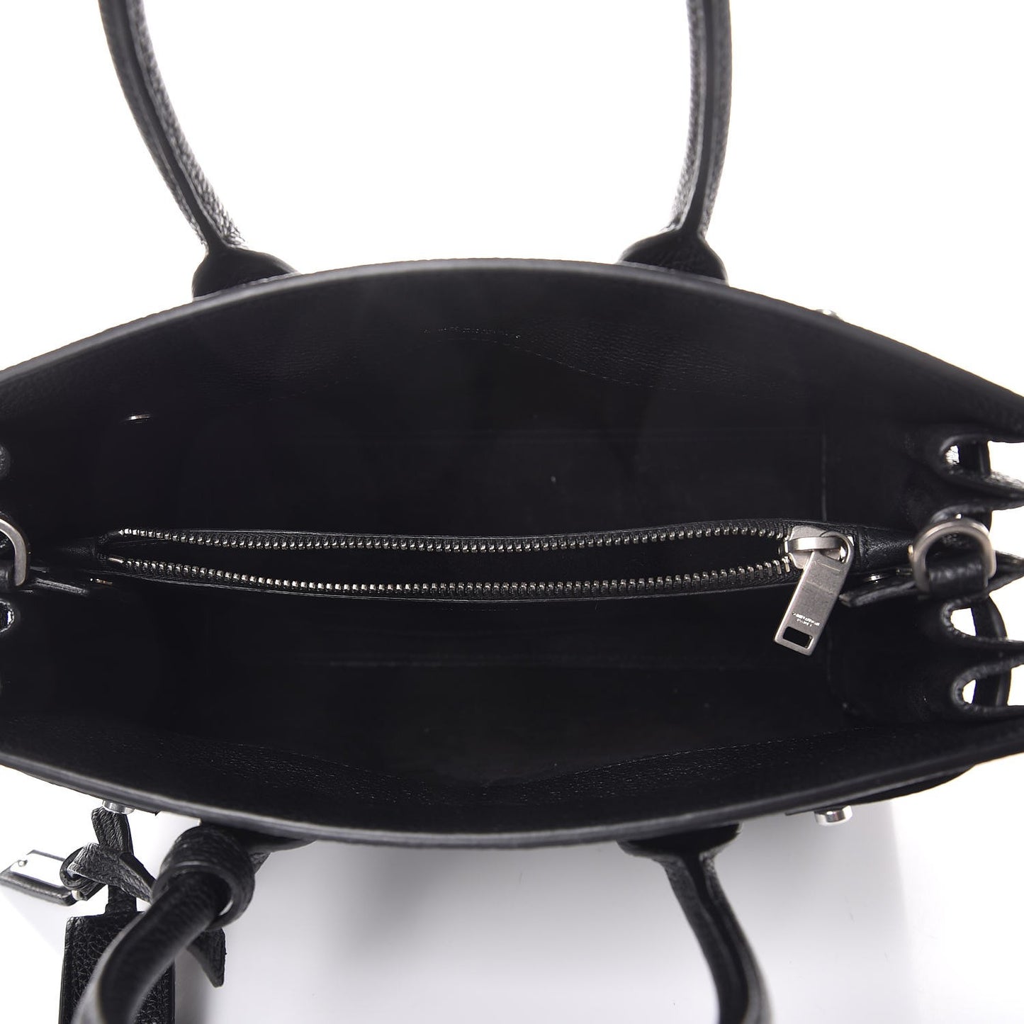 Grained Calfskin Baby Sac De Jour Souple Black