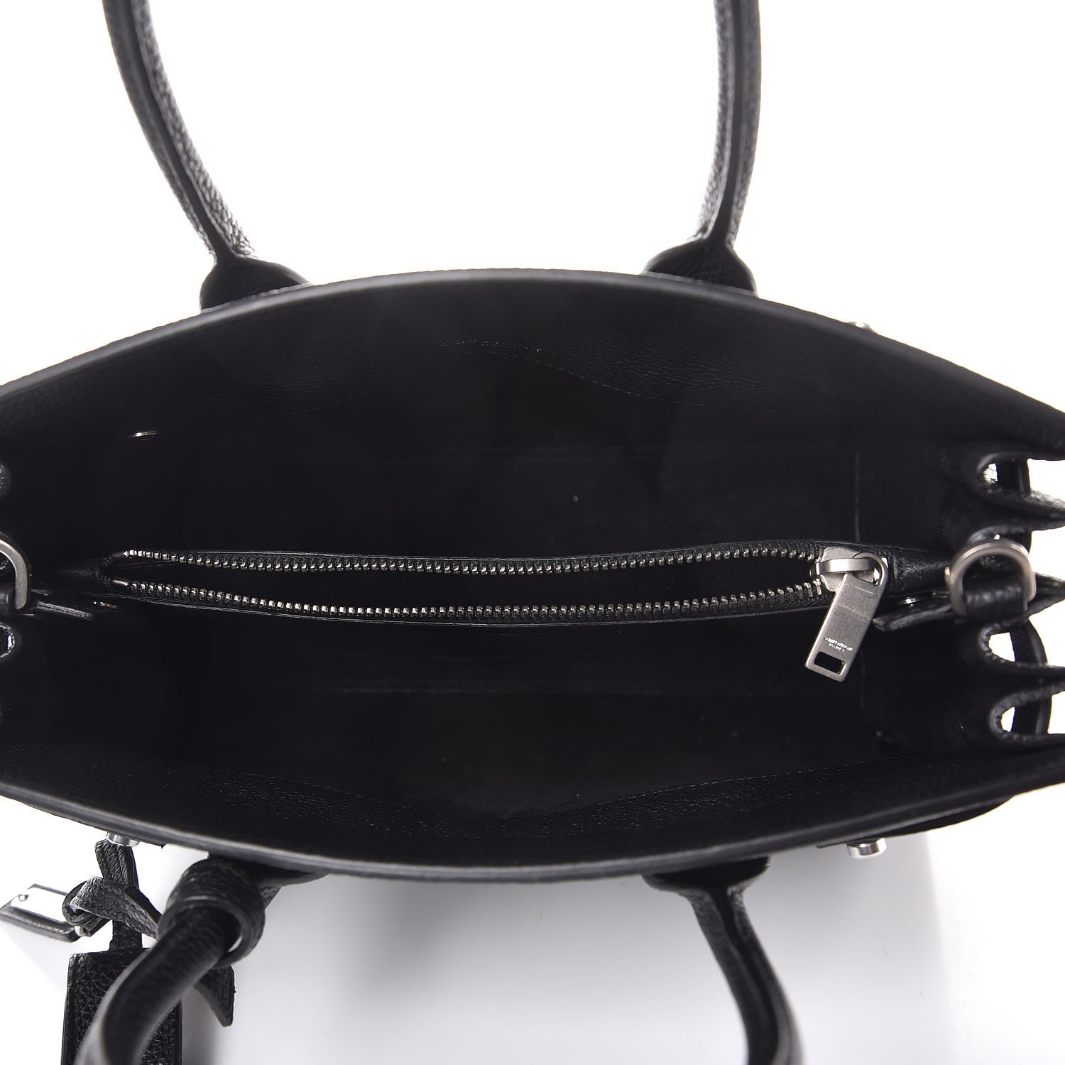 Saint Laurent Grained Calfskin Baby Sac De Jour Souple Black 5 of 7