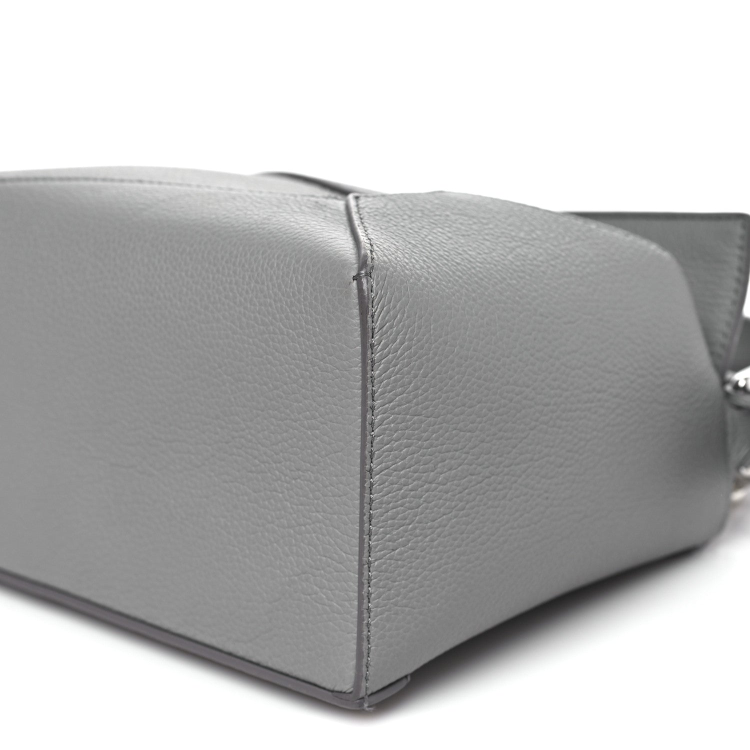 Loewe Soft Grained Calfskin Small Puzzle Edge Bag Pearl Grey 9 of 9