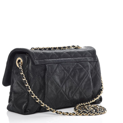 Chanel Iridescent Calfskin Quilted Small Chic Quilt Flap Black 3 of 14