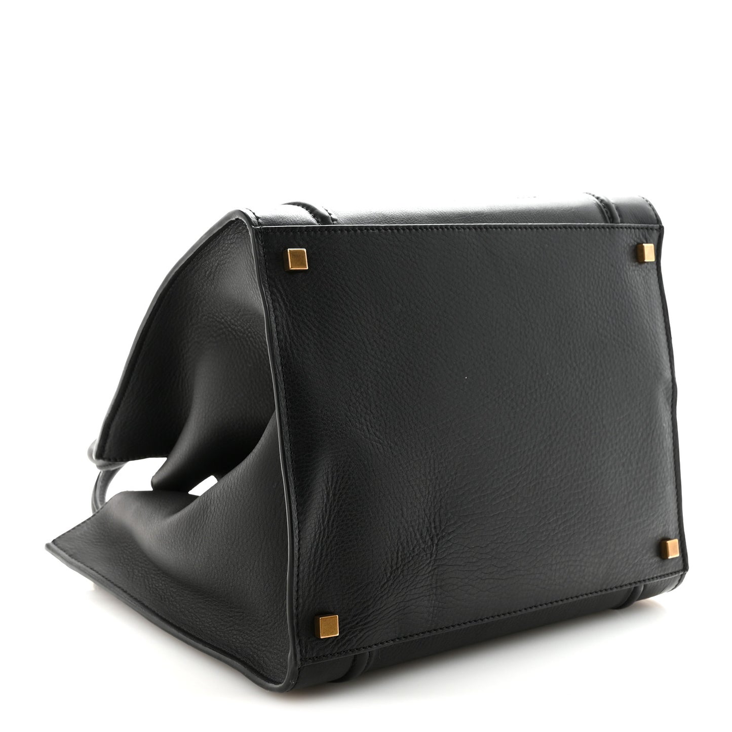 Supple Calfskin Medium Phantom Luggage Black