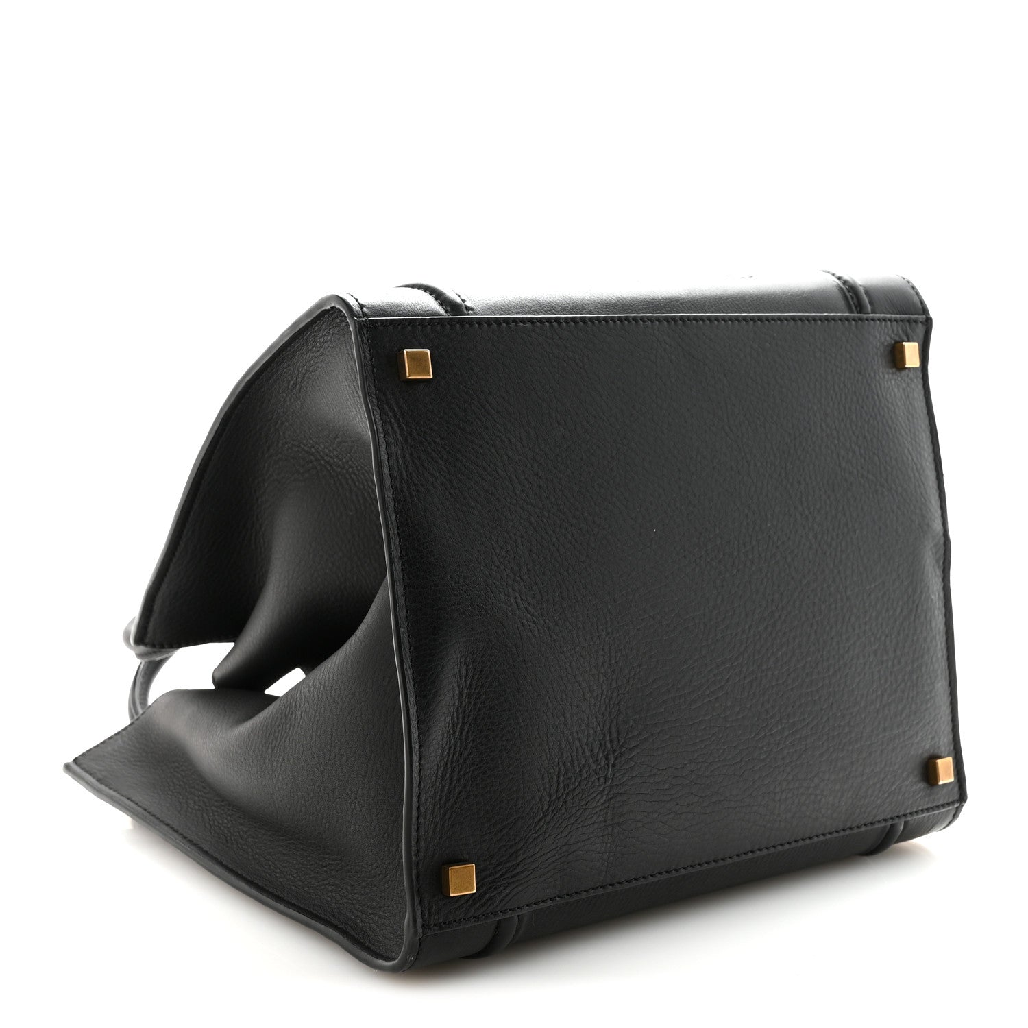 Celine Supple Calfskin Medium Phantom Luggage Black 4 of 9