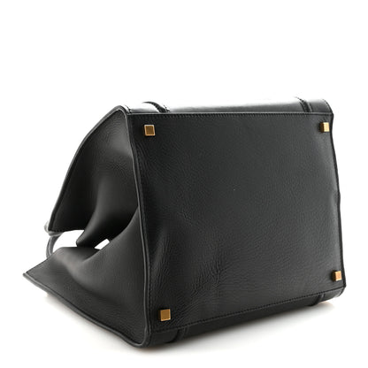 Celine Supple Calfskin Medium Phantom Luggage Black 4 of 9