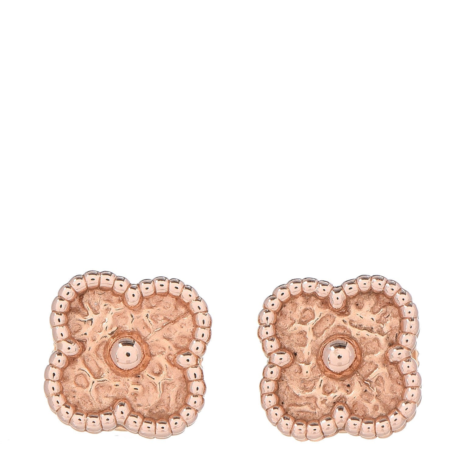 Van Cleef & Arpels 18K Rose Gold Sweet Alhambra Earrings 1 of 7