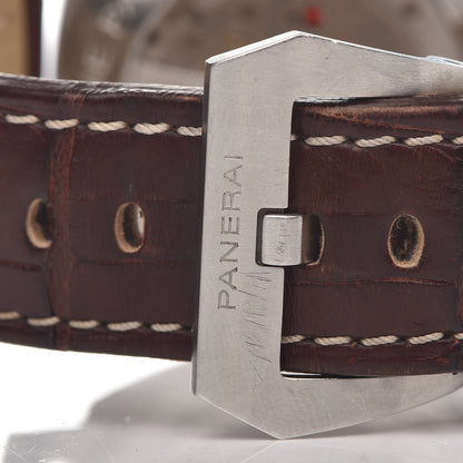 Panerai Stainless Steel Alligator 44mm Luminor GMT Automatic Watch Black PAM00320 7 of 11