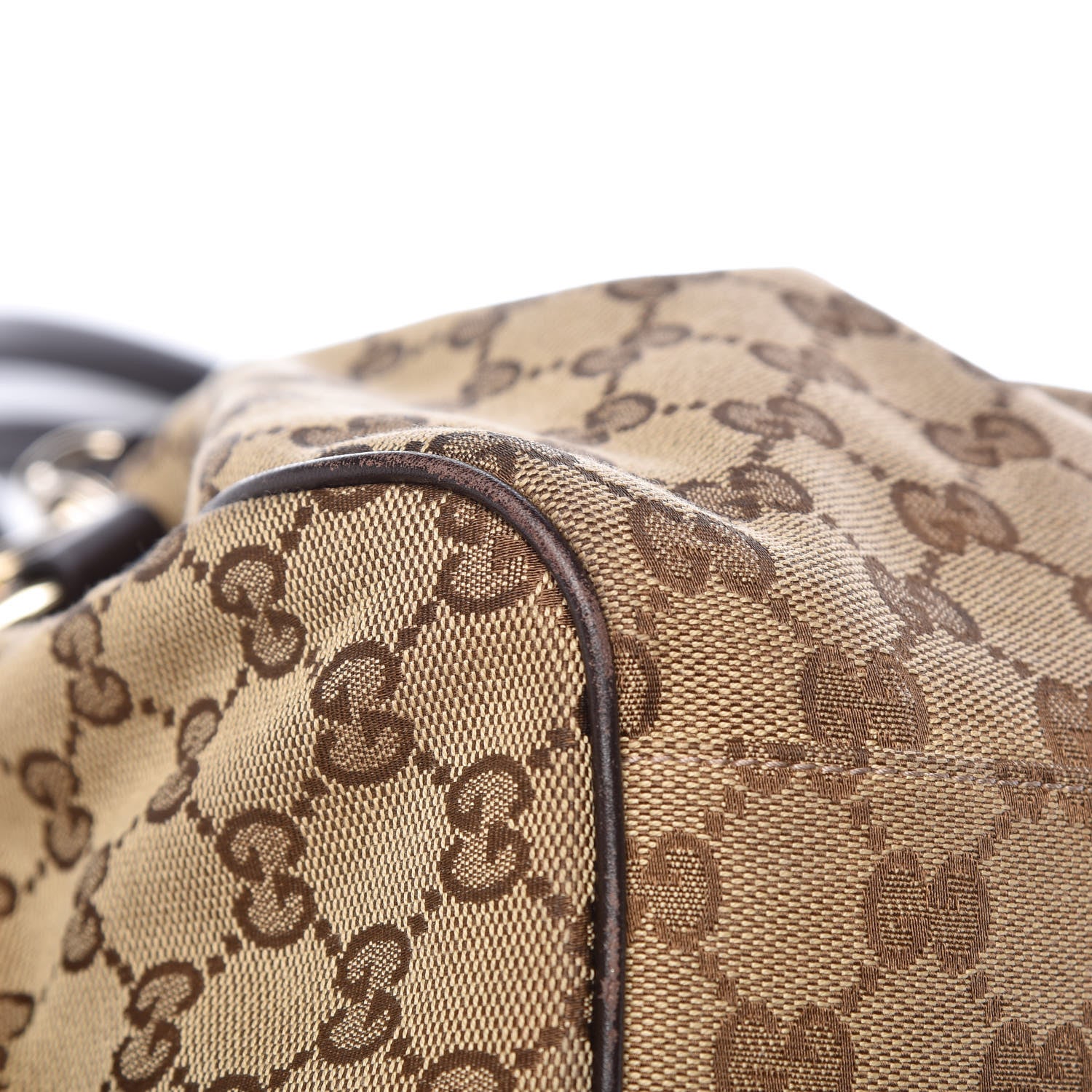 Gucci Monogram Medium Sukey Boston Bag Brown 18 of 20
