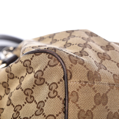 Gucci Monogram Medium Sukey Boston Bag Brown 18 of 20