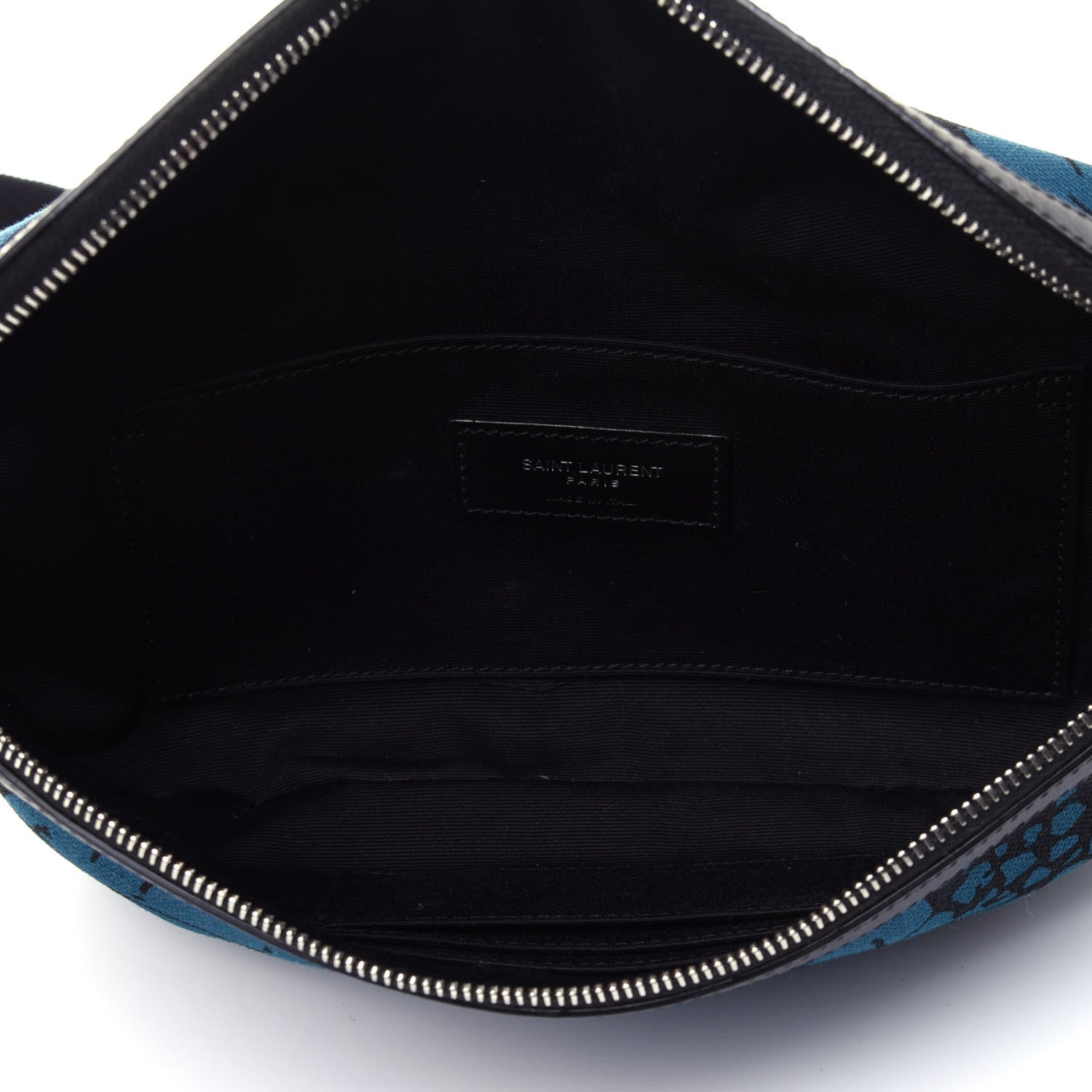 Saint Laurent Canvas Classic Marsupio Belt Bag Teal Black 3 of 4