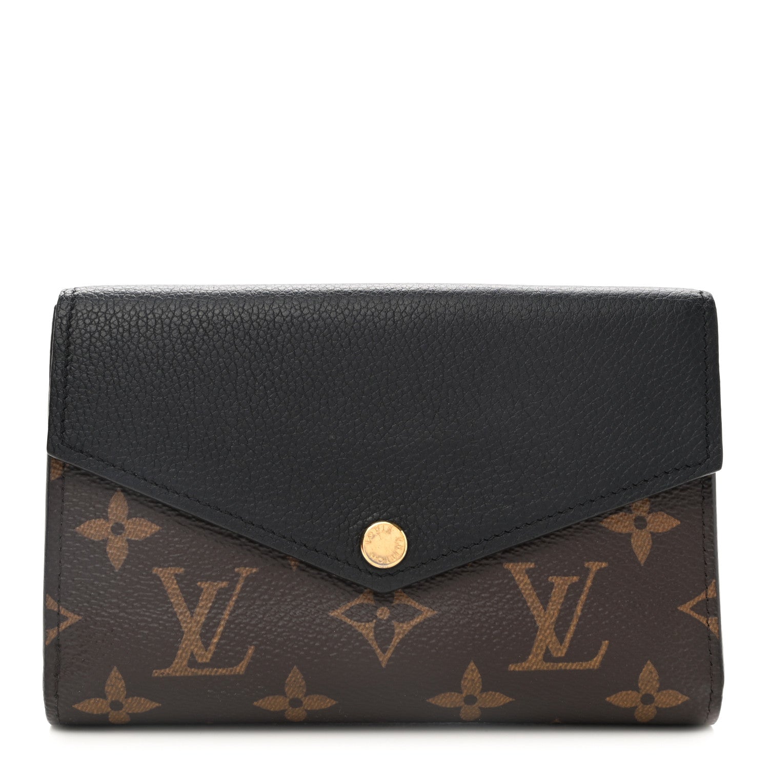 Louis Vuitton Monogram Pallas Compact Wallet Black 1 of 10