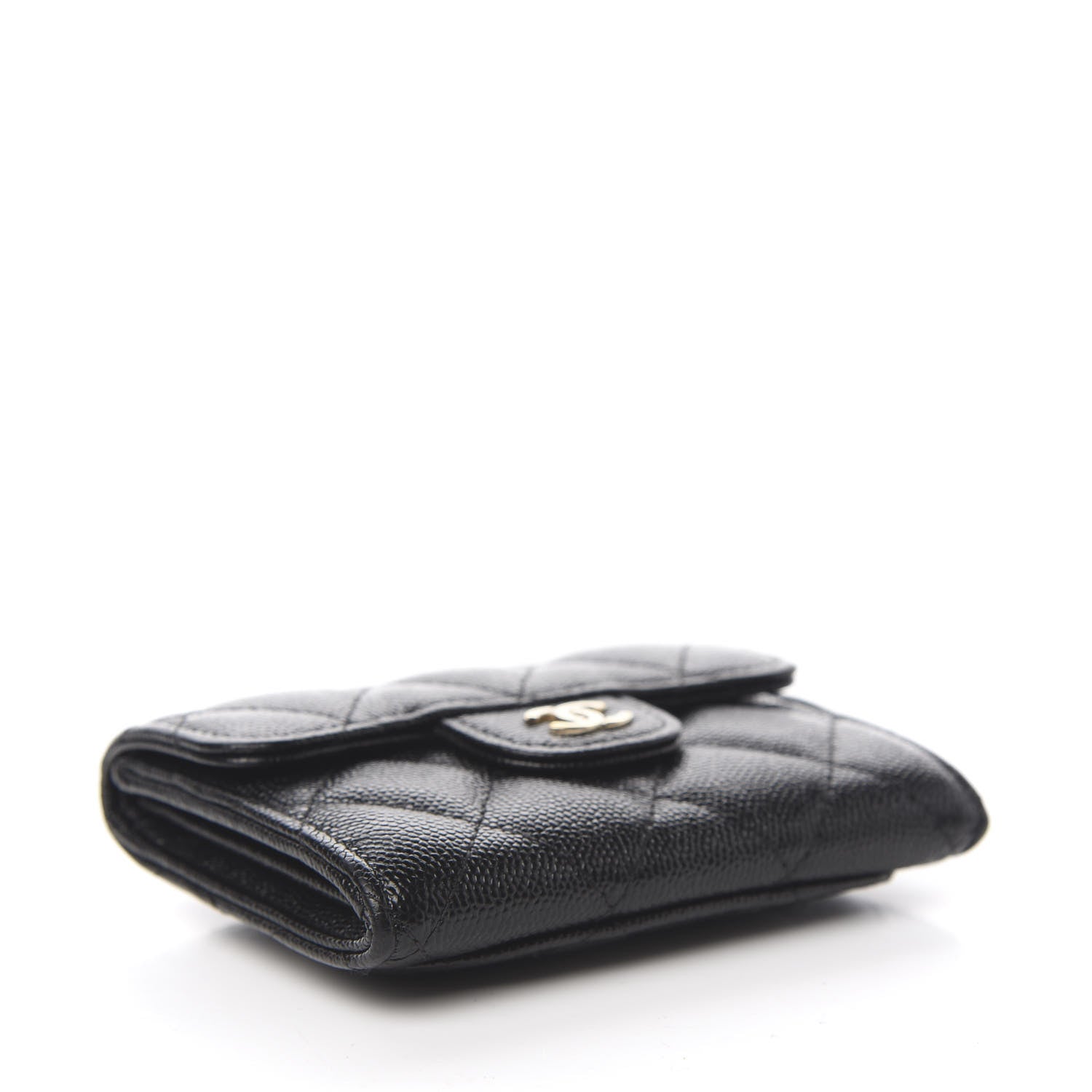Chanel Caviar Quilted Flap Card Holder Black 3 of 7