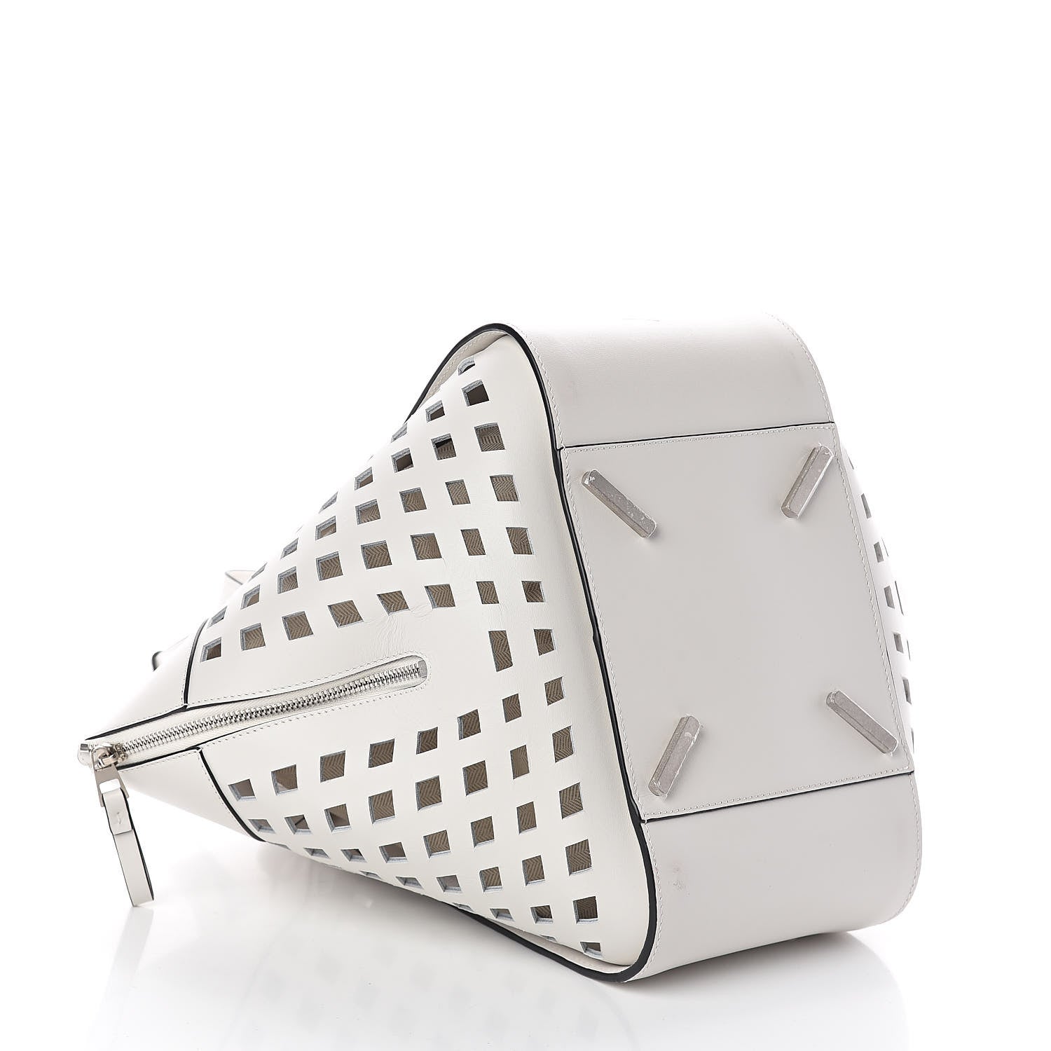 Loewe Calfskin Medium Tulip Hammock Shoulder Bag White 4 of 9