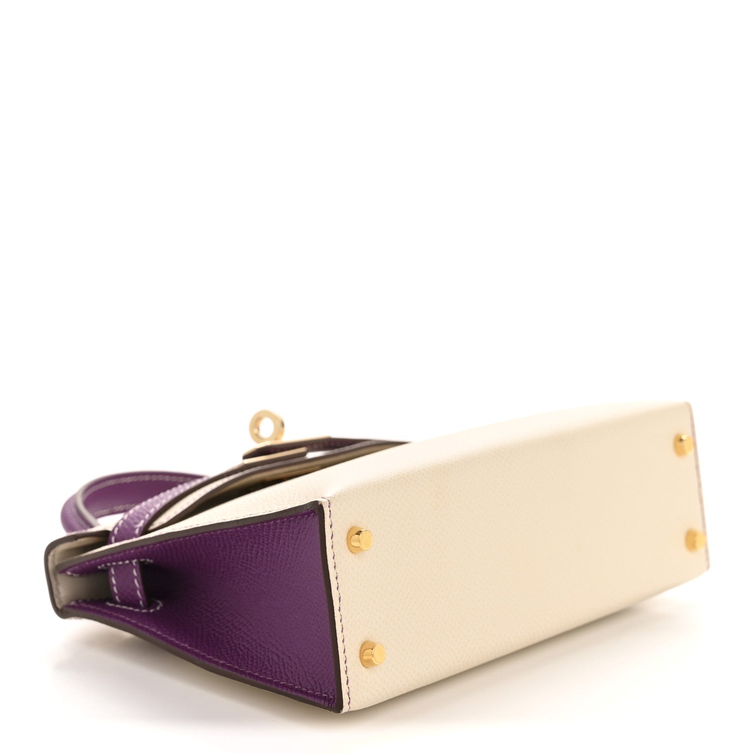 Hermes Epsom Horseshoe Mini Kelly Sellier 20 Craie Anemone 4 of 13