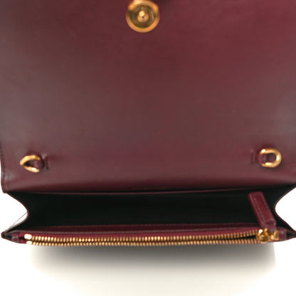 Saint Laurent Smooth Calfskin Classic Monogram Kate Tassel Chain Wallet Pallisandre 4 of 13