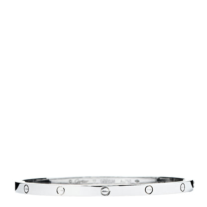 Cartier 18K White Gold Small LOVE Bracelet 17 1 of 6